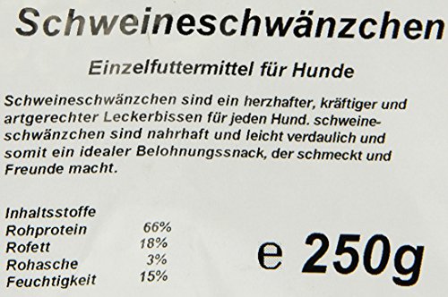 EcoStar Hunde Snack Schweineschwänzchen 250g, 2er Pack (2 x 250 g) - 3