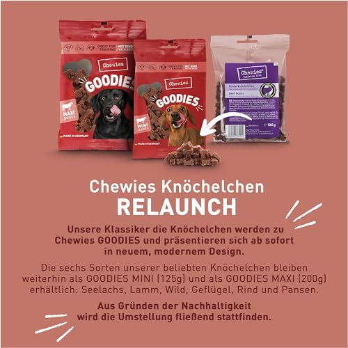 Chewies Hundeleckerli Multipack 3, 6 x 125 g, 1er Pack (1 x 750 g) - 2