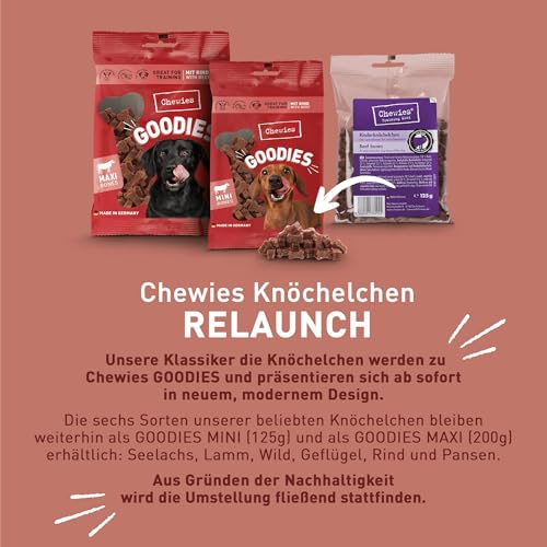 Chewies Hundeleckerli Multipack 3, 6 x 125 g, 1er Pack (1 x 750 g) - 2