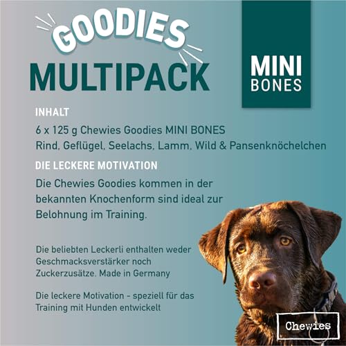 Chewies Hundeleckerli Multipack 3, 6 x 125 g, 1er Pack (1 x 750 g) - 5