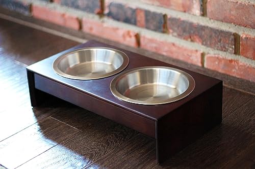 PetFusion Edle Futterstation aus Massivholz (Kurz) - 2