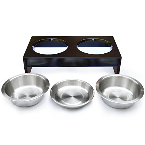 PetFusion Edle Futterstation aus Massivholz (Kurz) - 3