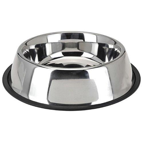 Edelstahl-Hundenapf-Gummiring-34cm
