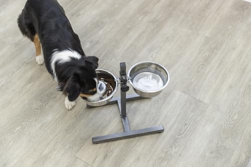 TRIXIE 24921 Hundebar mit 2 Edelstahlnpfen, 1,8 l/ 20 cm - 5