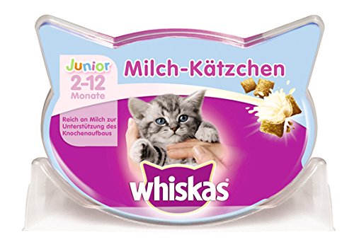 Whiskas Junior Knusper-Taschen Milch-Kätzchen, 8 Packungen (8 x 55 g) - 2