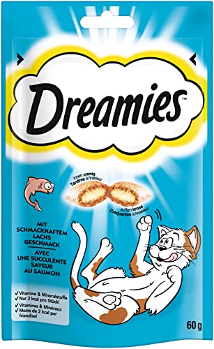 Dreamies Katzensnack Snack mit Lachs, 60g