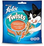 Felix Twists Katzensnack Fisch und Krabbengeschmack, 6er Pack (6 x 50 g)
