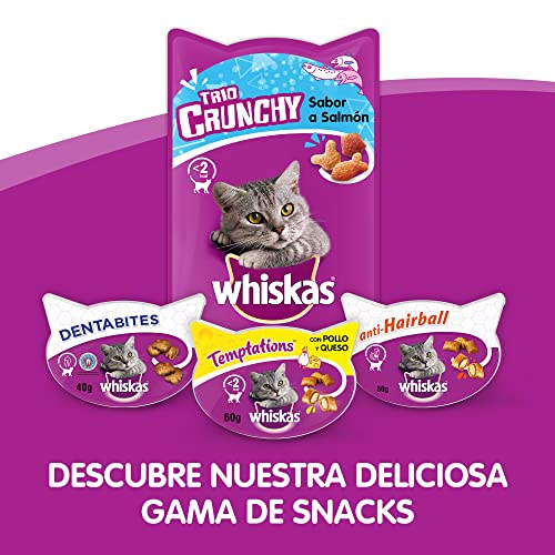 Whiskas Dentabites Katzensnack Huhn, 8 Packungen (8 x 40 g) - 8