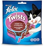 Felix Twists Katzensnack Enten- und Lebergeschmack, 6er Pack (6 x 50 g)