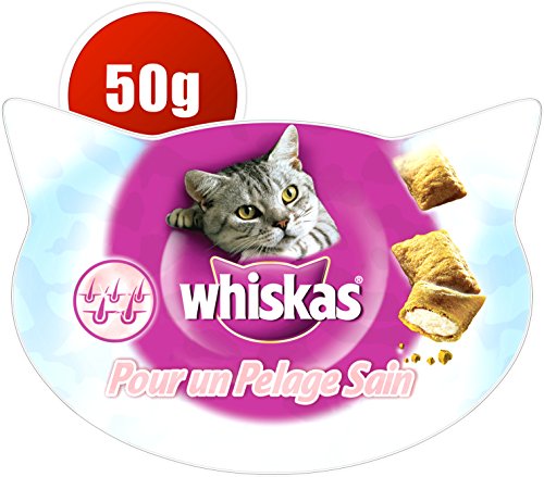 Whiskas Gesundes Fell Katzensnacks, 8 Packungen (8 x 50 g) - 5
