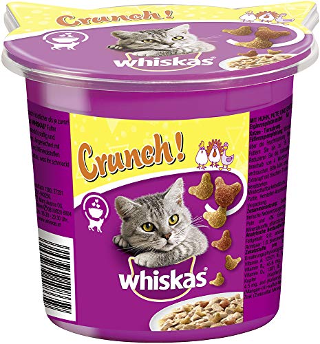 Whiskas Crunch Katzensnack Huhn, Truthahn und Ente, 5 Packungen (5 x 100 g) - 2
