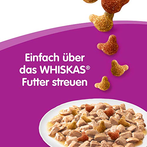Whiskas Crunch Katzensnack Huhn, Truthahn und Ente, 5 Packungen (5 x 100 g) - 6
