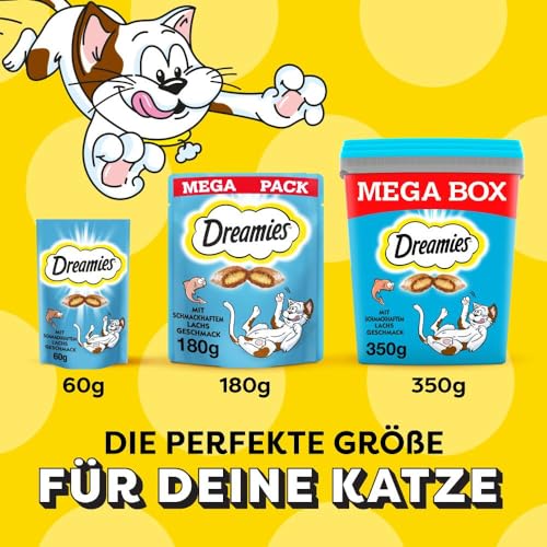 Dreamies Katzensnacks Klassiker mit Lachs (6 x 60g) - 10