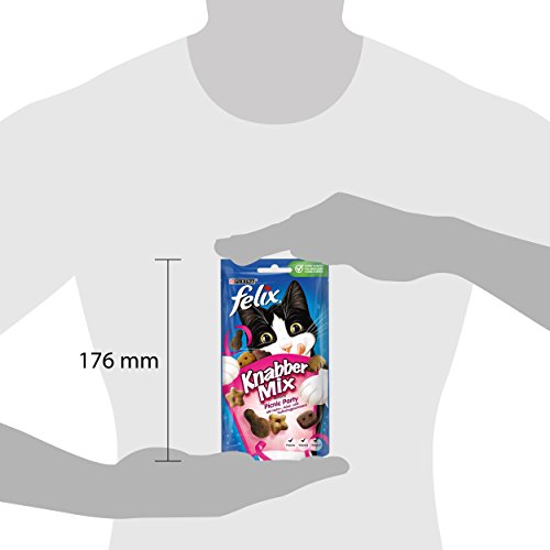 Felix Knabbermix Katzensnack Picnic Party, 8er Pack (8 x 60 g) - 12
