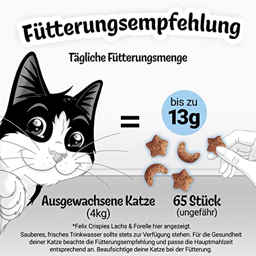 Felix Crispies Katzensnack, Rind und Huhngeschmack, 8er Pack (8 x 45 g) - 10