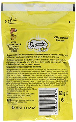 Dreamies Katzensnack Mix mit Lachs und Käse 60g - 2