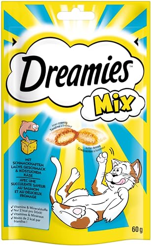 Dreamies Katzensnacks Mix mit Lachs und Käse, 6 Packungen (6 x 60 g) - 2
