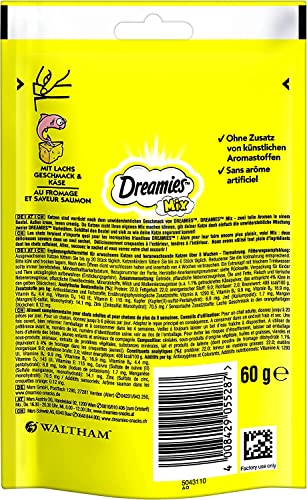 Dreamies Katzensnacks Mix mit Lachs und Käse, 6 Packungen (6 x 60 g) - 3