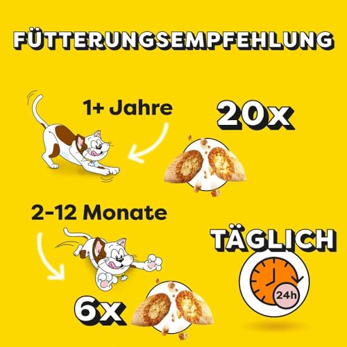 Dreamies Katzensnacks Mix mit Lachs und Käse, 6 Packungen (6 x 60 g) - 4
