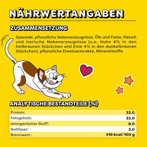 Dreamies Katzensnacks Mix mit Huhn und Ente, 6 Packungen (6 x 60 g) - 5