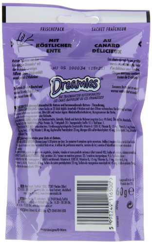 Dreamies Katzensnack mit Ente 60g, 3-er Pack (3 x 60g) - 3