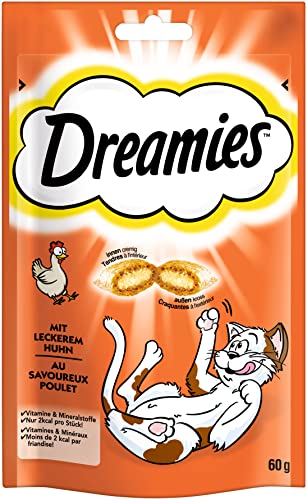 Dreamies Katzensnack Snack mit Huhn, 60g
