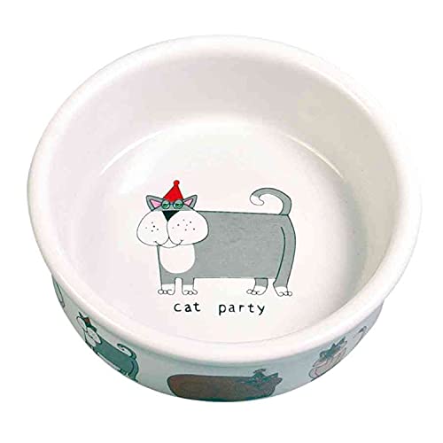 Trixie Keramik Schüssel für Katzen – 0,2 l / ø 11 cm, weiß