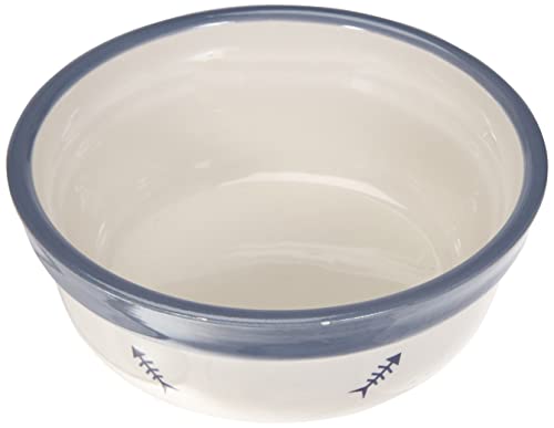 Trixie 24790 Napf-Set Eat on Feet, Keramik, 2 x 0.25 l/12.5 cm, rot/schwarz/creme - 3