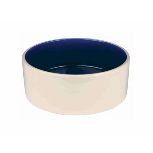 Trixie Keramiknapf – 2,1 Liter / ø 23 cm, creme/blau