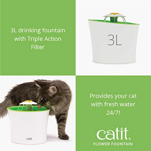 catit 43742W Senses 2.0 Blumentrinkbrunnen für Katzen - 3