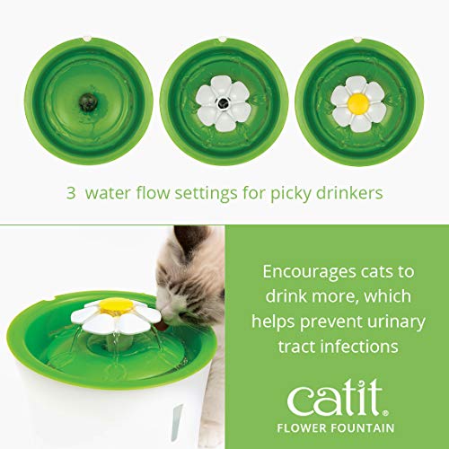 catit 43742W Senses 2.0 Blumentrinkbrunnen für Katzen - 4