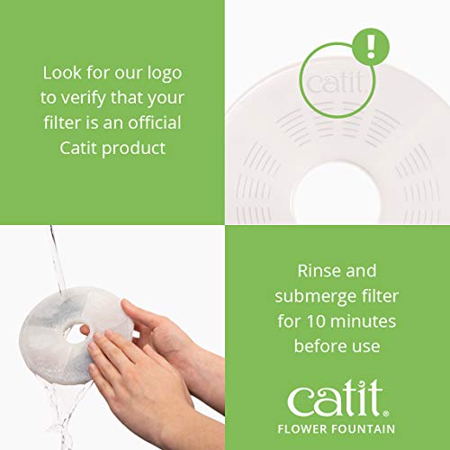 catit 43742W Senses 2.0 Blumentrinkbrunnen für Katzen - 6