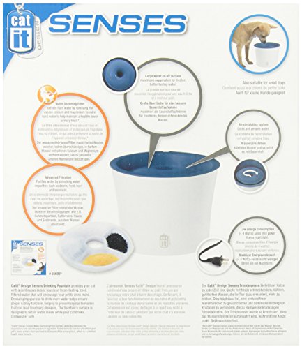 Catit 50761 Senses Trinkbrunnen „Fresh & Clear“ 3 L für Katzen mit Softfilter - 5