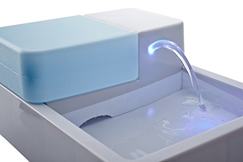 Hund Katze Trinkbrunnen Haustierbrunnen LED automatische Haustier-Wasser-Trinkbrunnen mit Kohlefilter und zirkulierenden Wasserspender UV-Desinfektion (LED+UV Desinfektion) - 3