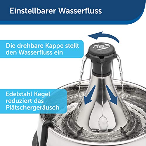 PetSafe D360SS-EU-45 Drinkwell Edelstahl-Trinkbrunnen 360 - 4