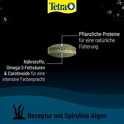 Tetra Pleco Tablets (Grünfutter-Tabletten mit einem hohen Anteil an Spirulina-Algen, Hauptfutter für alle pflanzenfressenden Bodenfische und scheuen Zierfische), 275 Tabletten Dose - 4