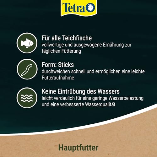 Tetra Pond Sticks (Hauptfutter für alle Gartenteichfische in Form von schwimmfähigen Sticks), 7 Liter Eimer - 5