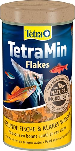 TetraMin (Hauptfutter für alle Zierfische in Flockenform, für ein langes und gesundes Fischleben und klares Wasser, plus Präbiotika für verbesserte Körperfunktionen und Futterverwertung), 500 ml Dose - 11