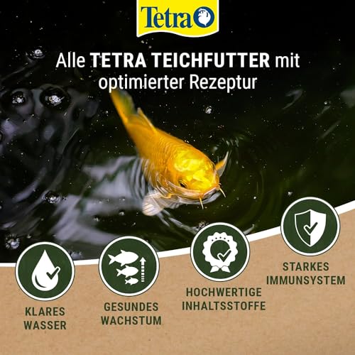 Tetra Pond Goldfish Mix Premium Hauptfutter (Futtermix aus besten Flocken), 1 Liter Dose - 7