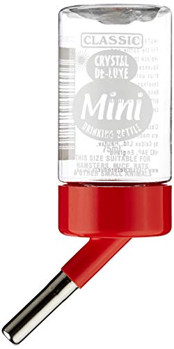 Europet Bernina Nagertrinkflasche Crystal Deluxe Mini Bottle – 75 ml, transparent