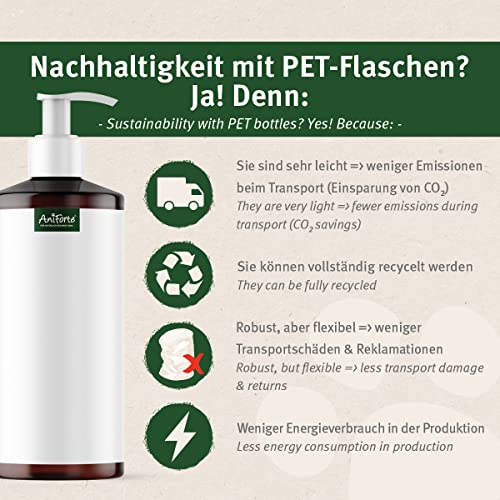 Aniforte Omega 3-Lachsöl 1 Liter- Naturprodukt für Hunde, Katzen und Pferde - 6