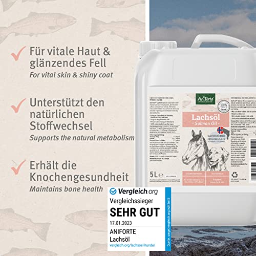 AniForte Omega 3-Lachsöl 5 Liter Kanister – Naturprodukt für Hunde und Pferde - 3