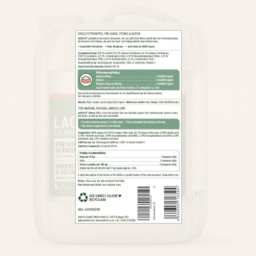 AniForte Omega 3-Lachsöl 5 Liter Kanister – Naturprodukt für Hunde und Pferde - 8