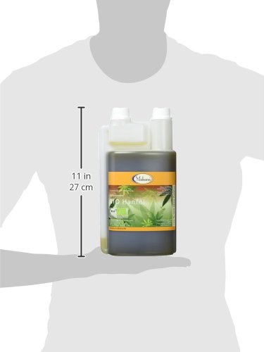 Makana ® BIO Hanföl für Tiere, kaltgepresst, 100% rein, 1000 ml Dosierflasche (1 x 1 l) - 2