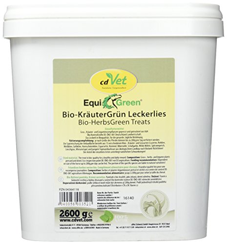 cdVet Naturprodukte EquiGreen Bio-KräuterGrün Leckerlis 2,6 kg