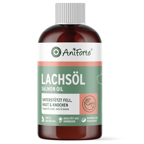 AniForte Omega-3 Lachsöl – 500 ml Naturprodukt für Hunde & Pferde