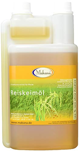 Makana ® Reiskeimöl für Tiere, raffiniert, 100% rein, 1000 ml Dosierflasche (1 x 1 l) - 4