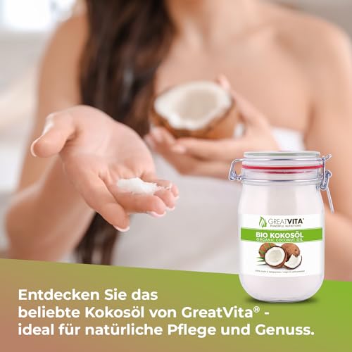 MeaVita Bio Kokosöl, nativ, 1er Pack (1 x 1000 ml) - 3
