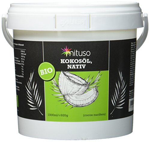 mituso Bio Kokosöl – Nativ, 1 l Eimer
