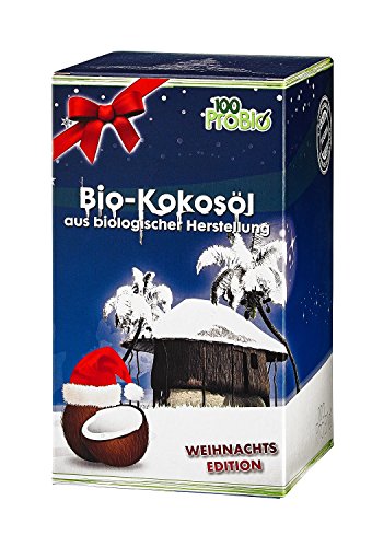 Weihnachtsedition -100% reines Kokosöl 1000ml- ein tolles Geschenk für Sie & Ihn zu Weihnachten - 2